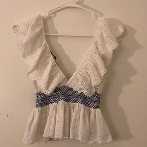 Zara ruffle top